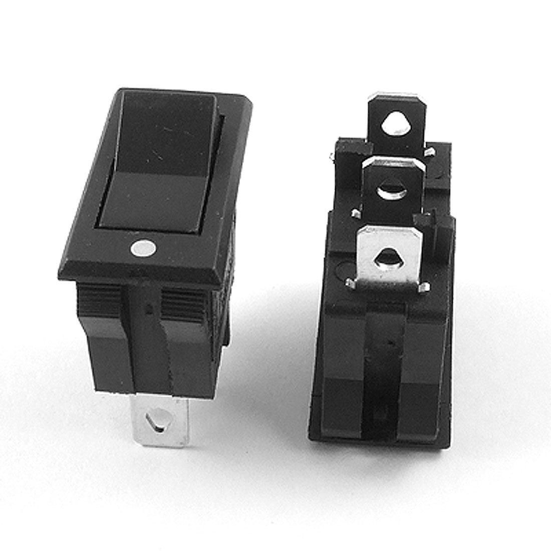 2 x AC 15A/250V 20A/125V 3 Pin ON-ON 2 Position SPDT Snap-in Boat Rocker Switch
