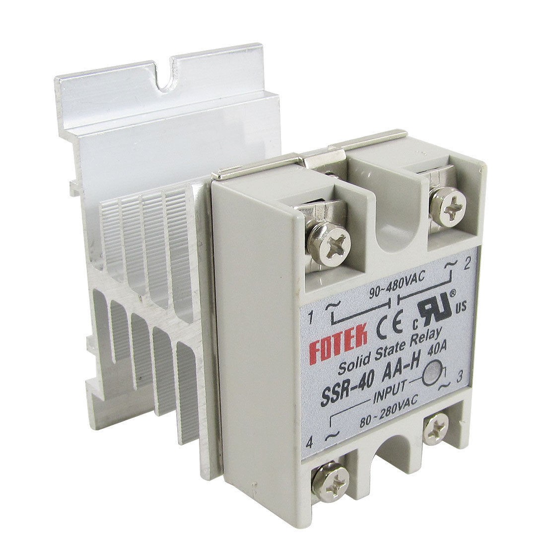 AC-AC Single Phase Solid State Relay SSR 40A 80-280V AC / 90-480V AC