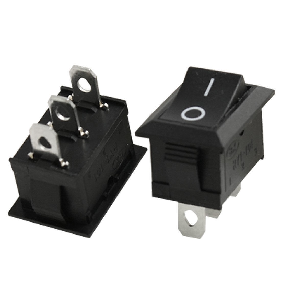 12pcs AC 6A/250V 10A/125V 3 Pin ON-ON 2 Position SPDT Snap in Boat Rocker Switch