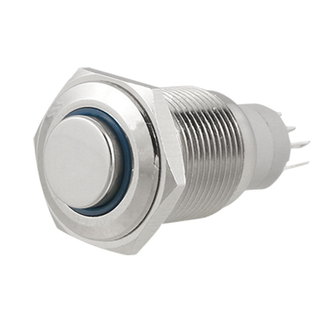 Blue LED 1NO 1NC 16mm Momentary Stainless Steel Push Button Switch 12V