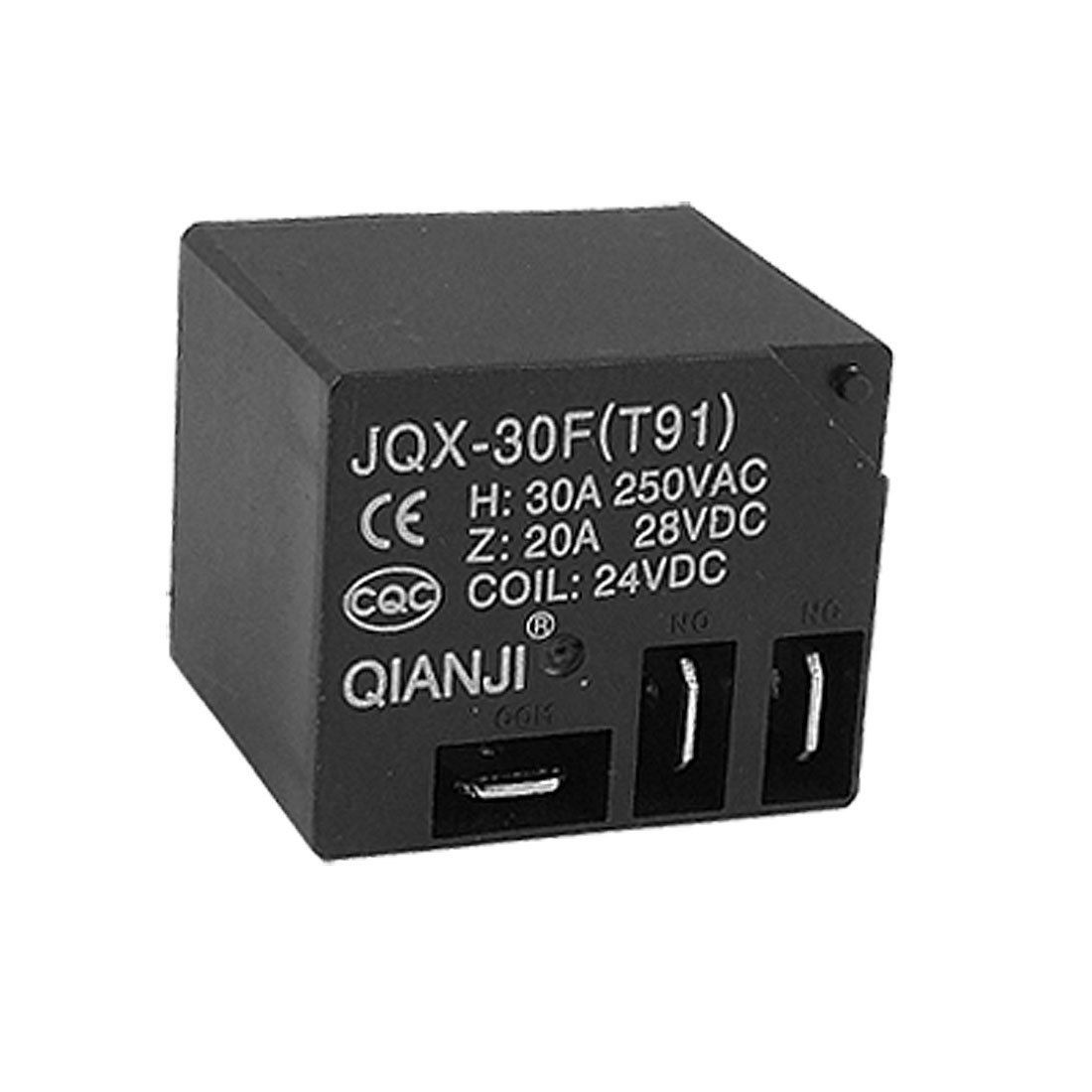 JQX-30F(T91) DC 24V Coil 5 Pin PCB Power Relay 30A 250V AC / 20A 28VDC