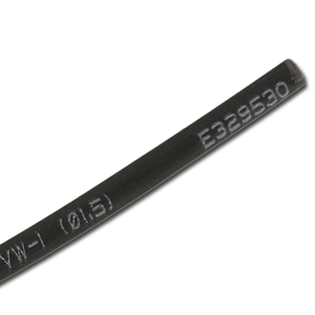 Black 1.5mm Dia. Heat Shrink Tubing Shrinkable Tube Sleeving Wrap Wire 1M