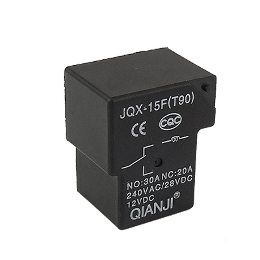 JQX-15F Electromagneti<wbr/>c Relay 12V DC COIL 30A 240V AC / 20A 28V DC