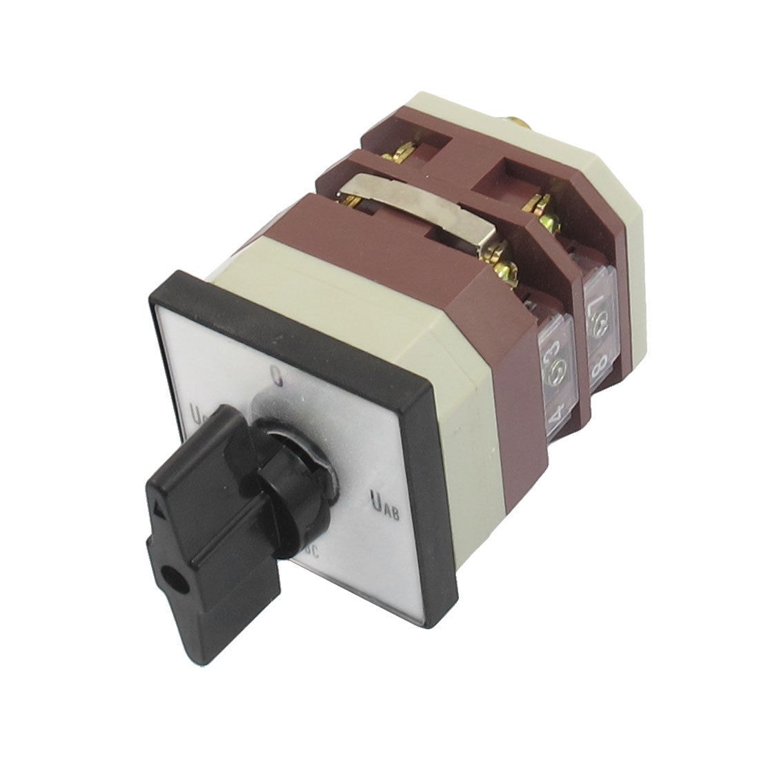 500V 16A 8 Terminals 4 Positions Rotary Cam Changeover Switch