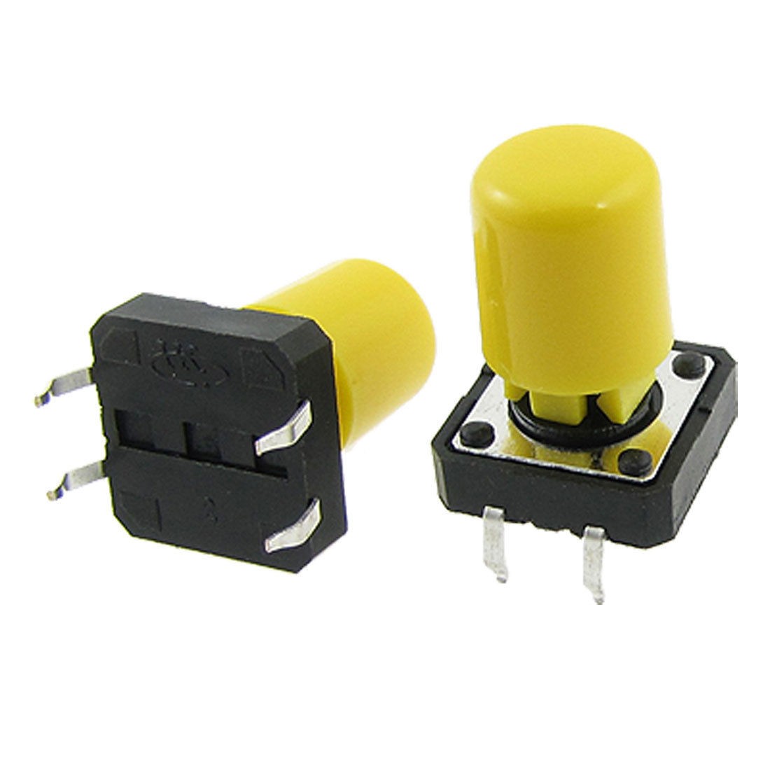 10pcs Momentary Tact Tactile Push Button Switch 12 x 12mm x 16mm 4 Pin DIP + Cap