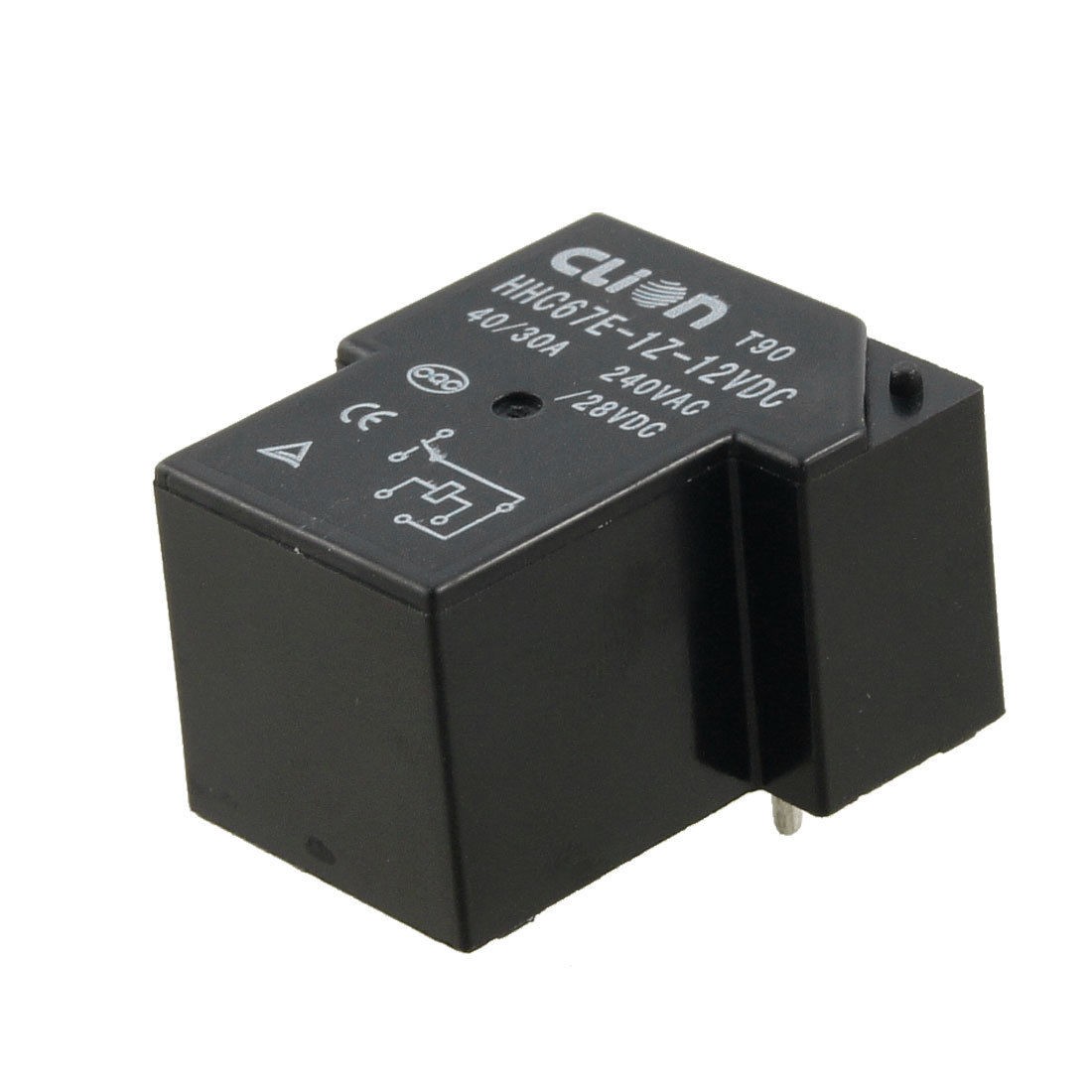 DC 12V Coil SPDT 6 Pin 40A Mini Power Relays PCB Type HHC67E-1Z(T90)