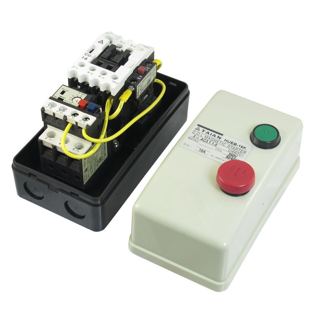 380V Coil Three Phase 3Pole AC Contactor Motor Magnetic Starter 12.5-18A