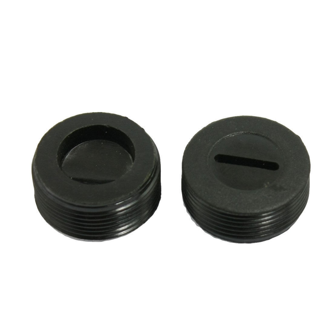 2 Pcs Threaded 20mm Diameter Carbon Brush Holder Back Cap
