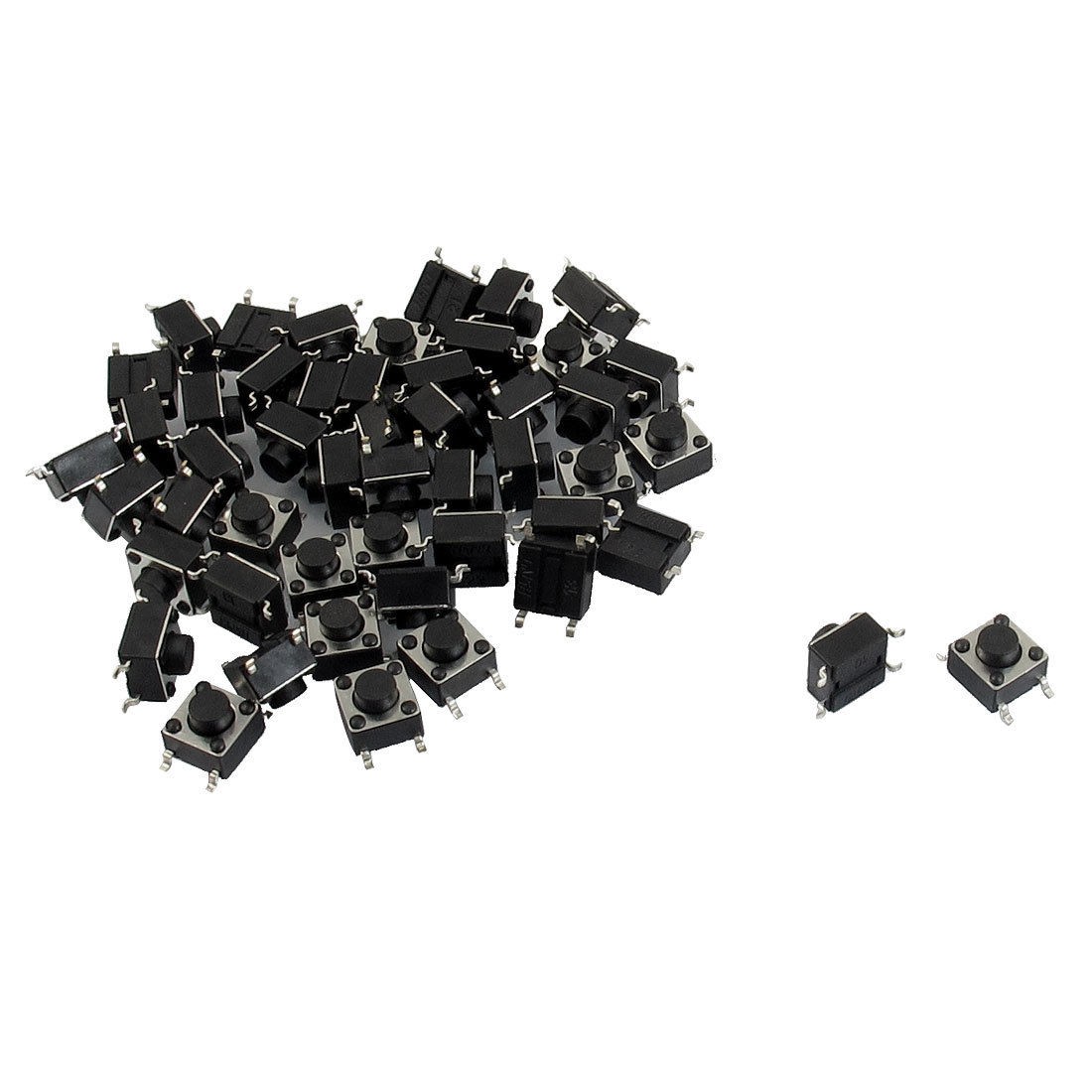 50 Pcs 6x6x5mm 4 Pins SMD SMT Momentary Push Button Tact Tactile Switches
