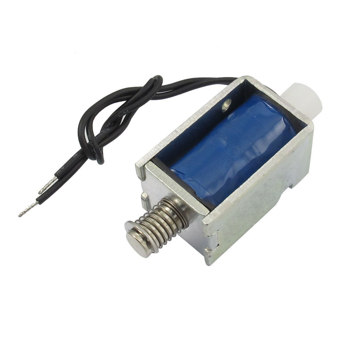 Spring DC 24V 0.4A 5mm Stroke 50GF Force Push Type Solenoid Electromagnet