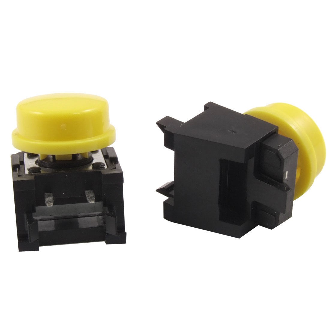 5 Pcs Momentary Tact Push Button Switch Right Angle 2 Pin 12 x 12mm x 15mm w Cap