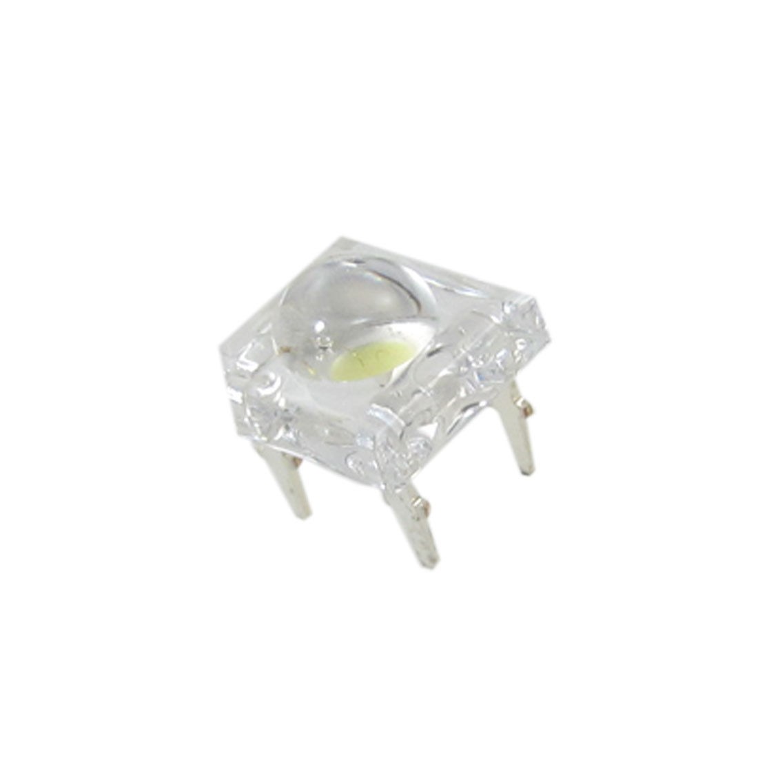 50 Pcs 5mm Dia Top Round White Piranha LED Light Diodes