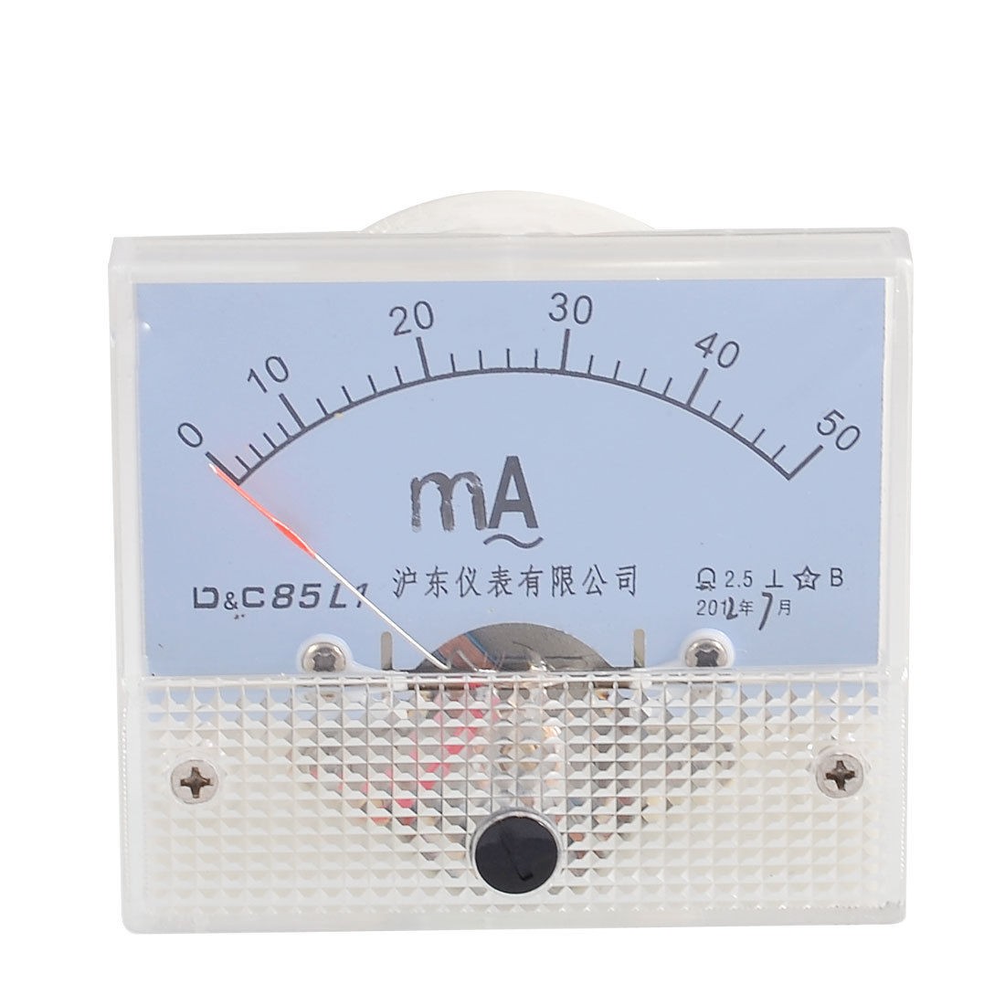 Screw Mounted Analog AC 0-50MA Scale Range Milliamp Panel Meter