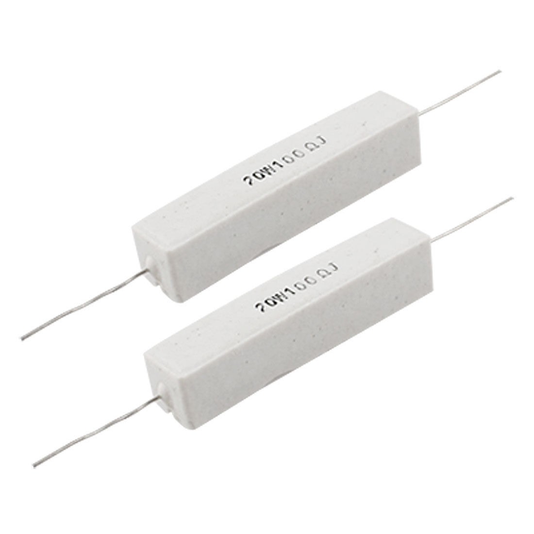 2 Pcs 5% 20W Watt 100 Ohm Wirewound Cement Power Resistor