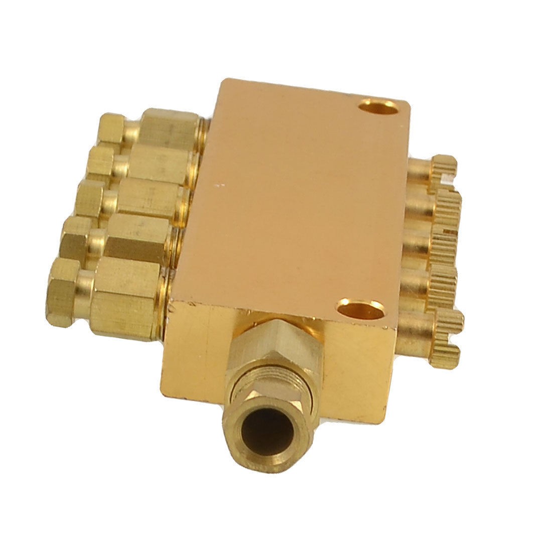 Air Pneumatic Brass Adjustable 5 Ways Distributor Regulating Manifold