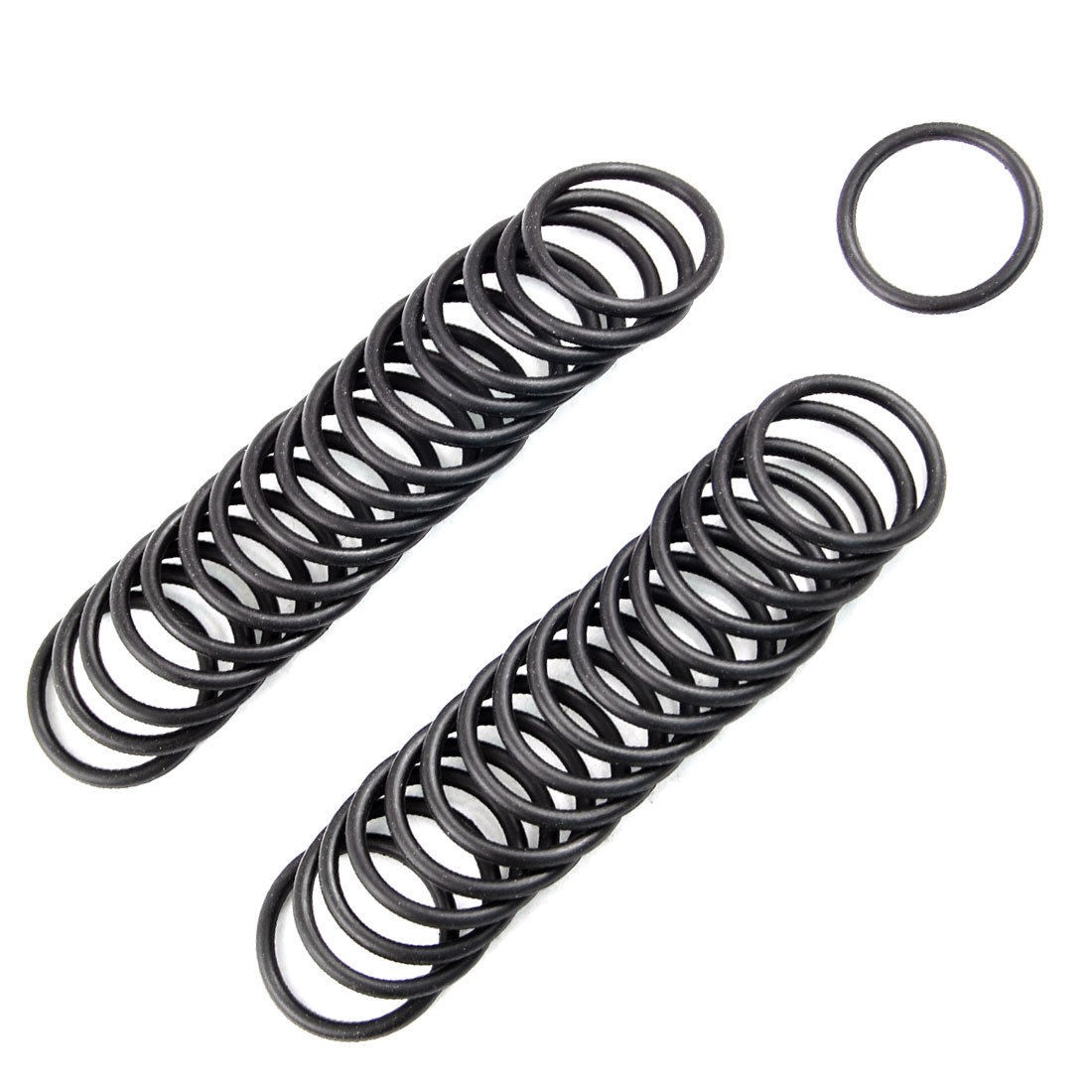 50 Pcs 20mm x 25mm x 2.5mm Nitrile Rubber Sealing O Ring Gasket Washer