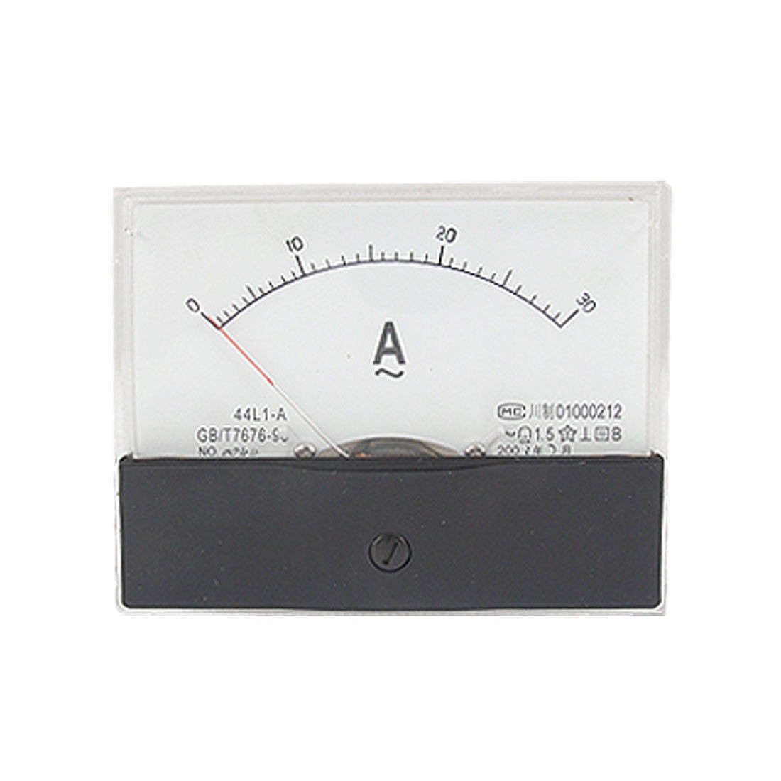 Rectangle Panel 30A AC Analog Ammeter Amper Meter Gauge