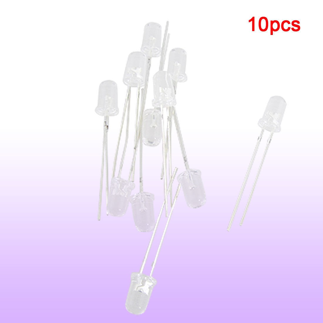 10Pcs 5mm Bright LED Blue Light Emitting Diode Bulb