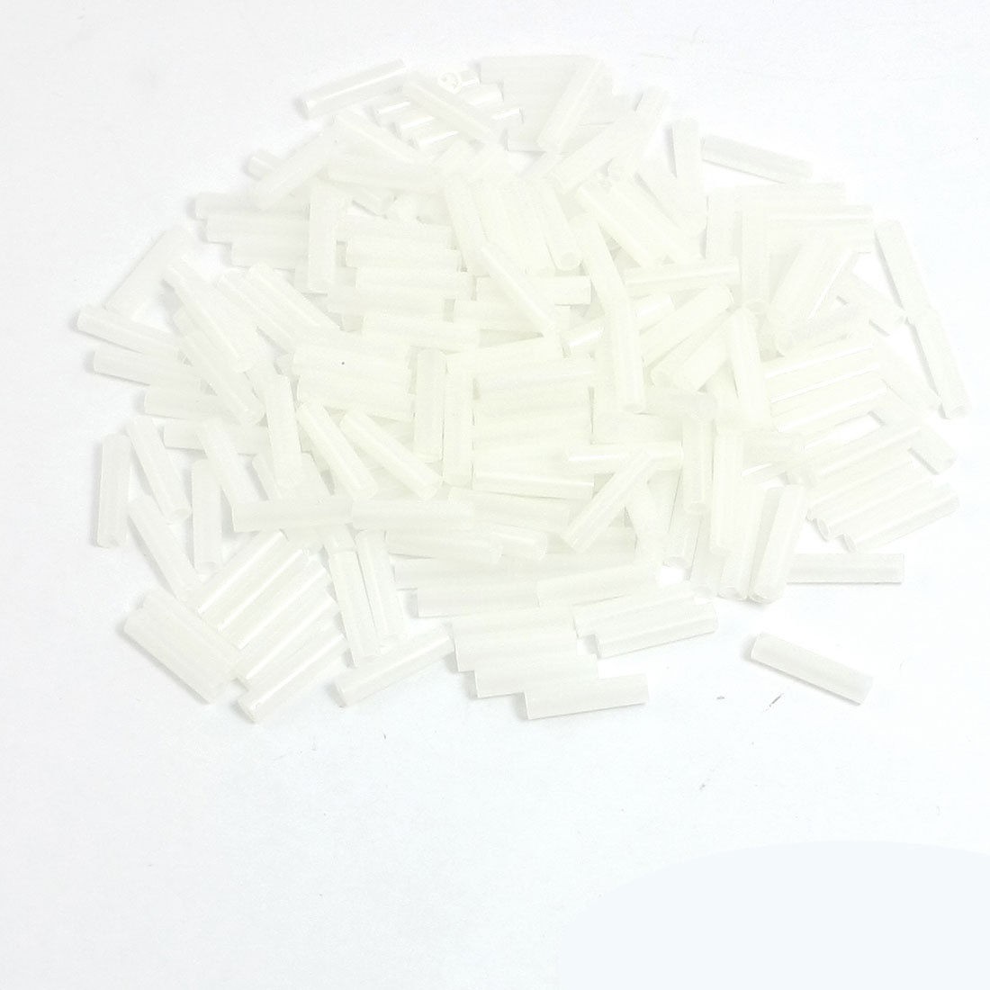 200Pcs White Nylon PCB Mount 17mm Length 3mm LED Spacer