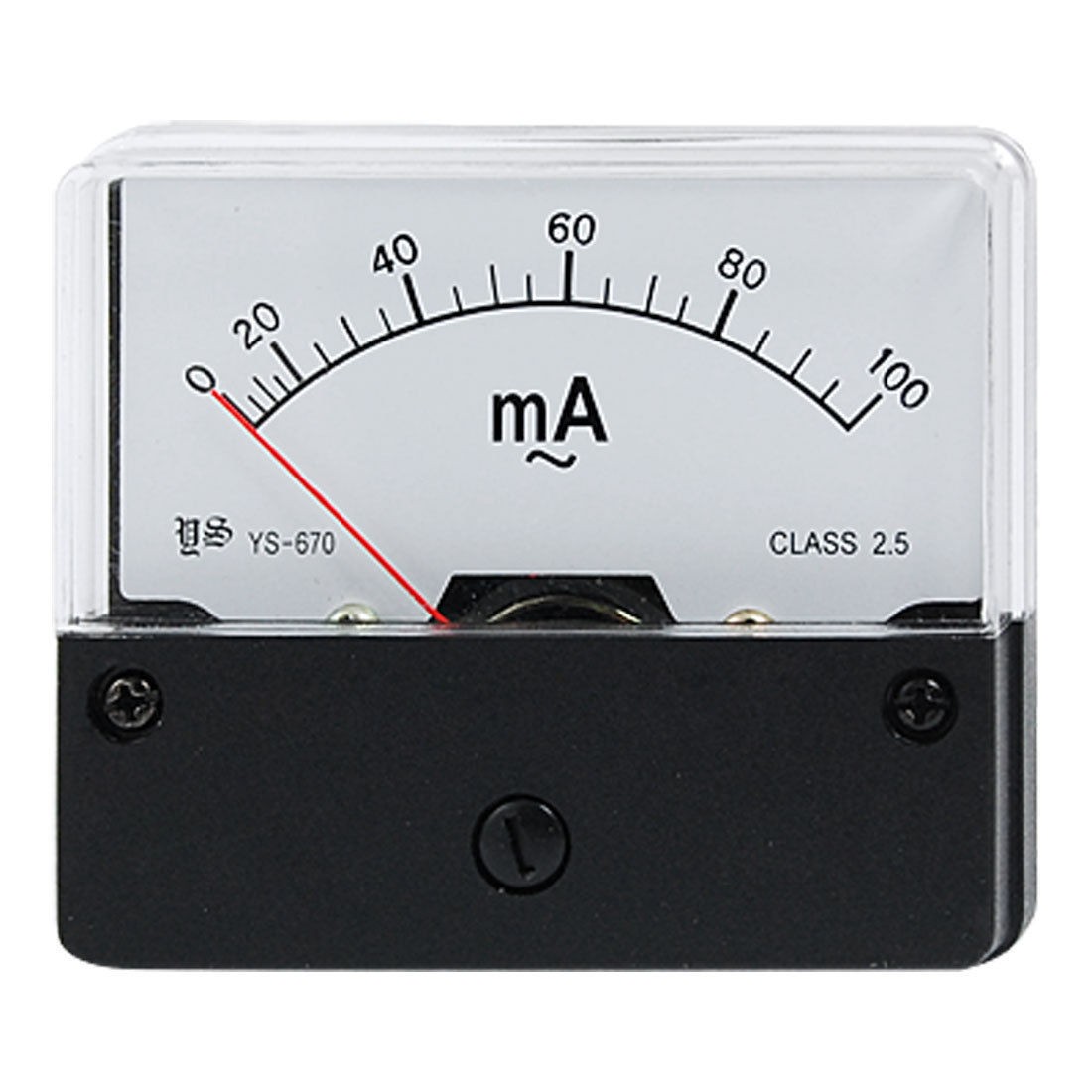 Plastic Housing 0-100mA AC Current Panel Meter Ammeter