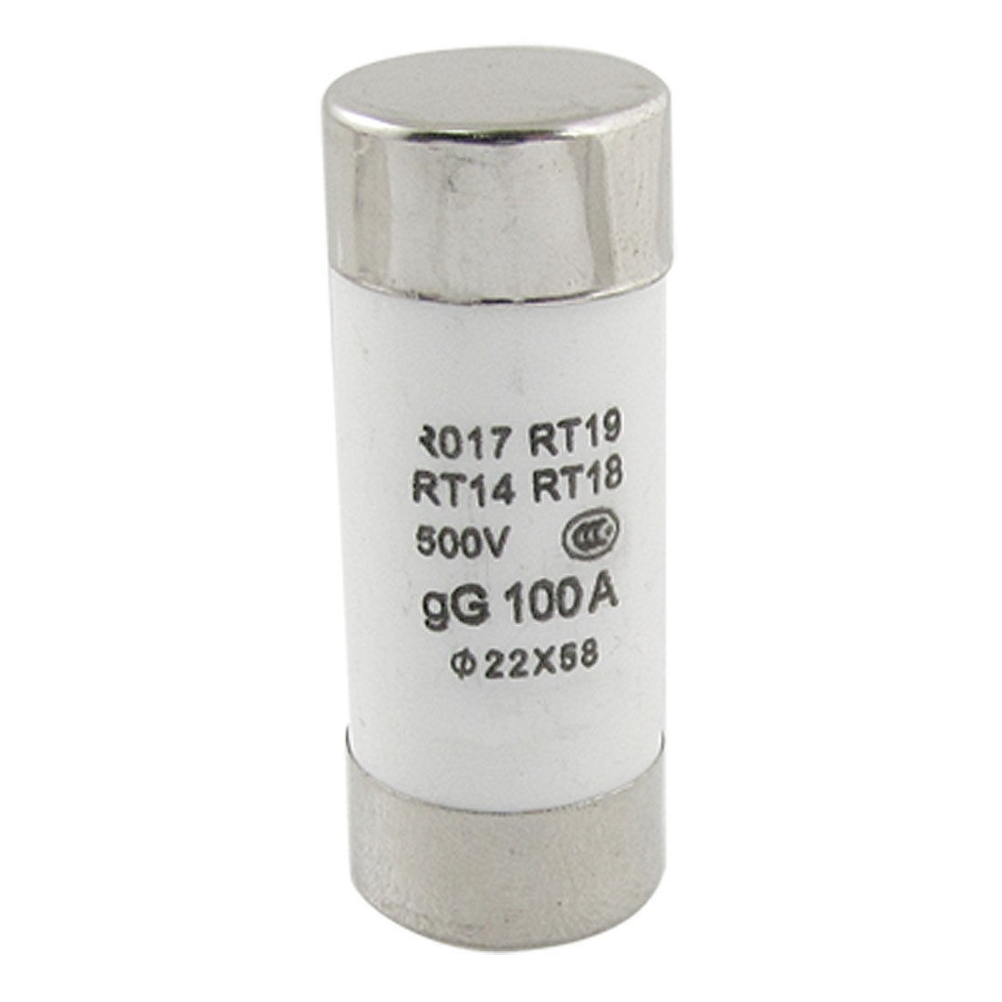 22mm x 58mm 500V 100A Cylindrical Fuse Link RO17