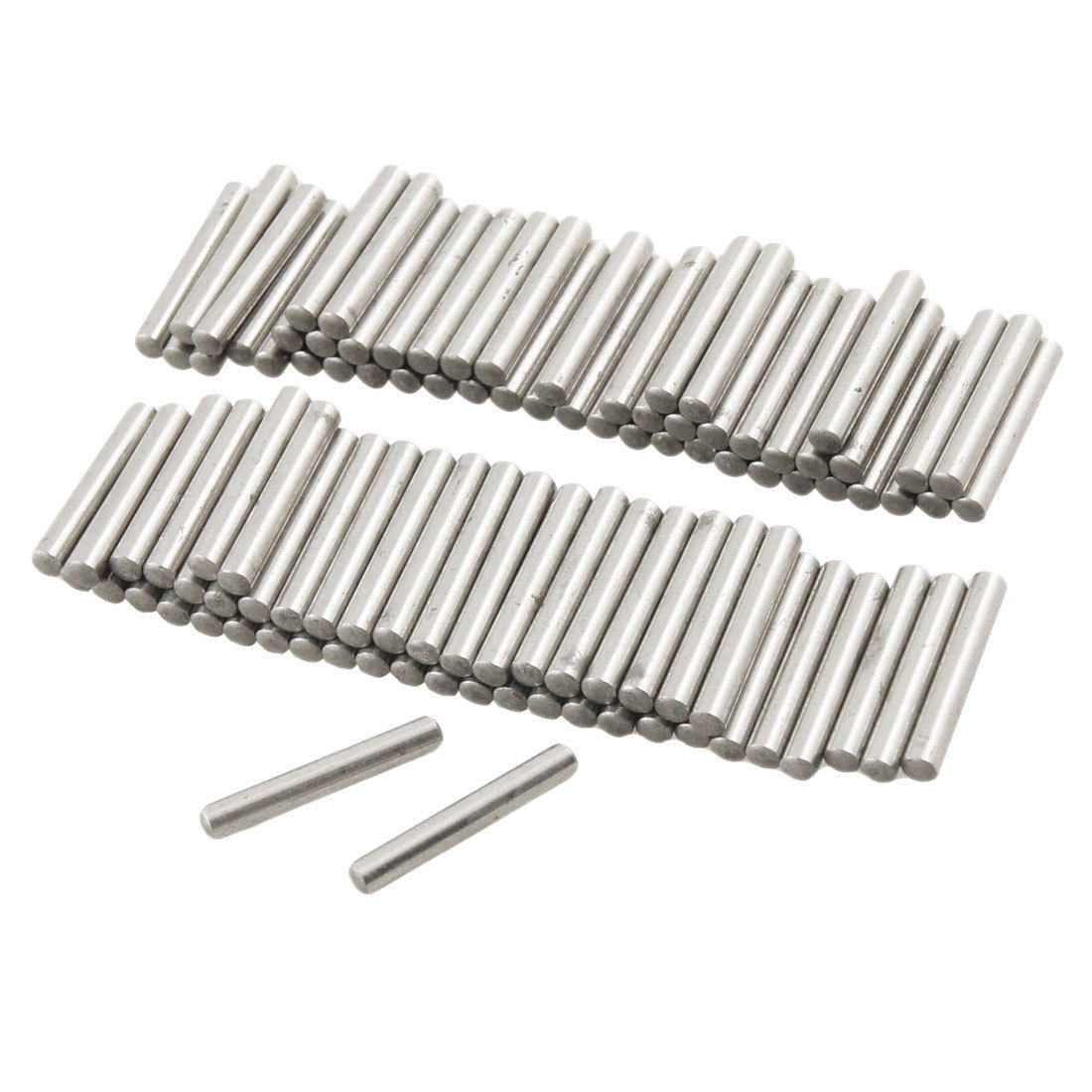 100 Pcs Stainless Steel 2.5mm x 15.8mm Dowel Pins Fasten Elements