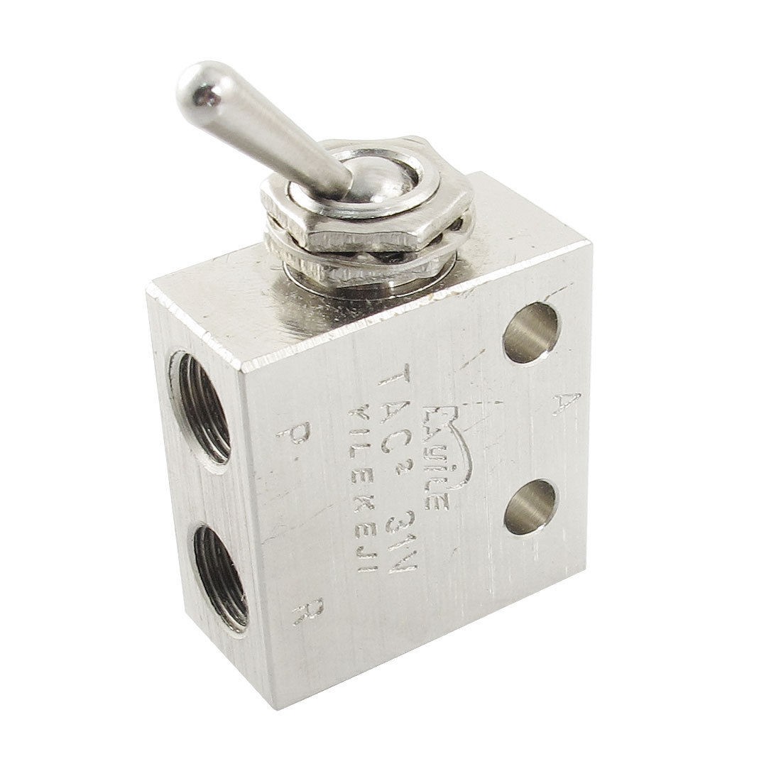 1/8"PT Thread 2 Position 3 Way Rectangle Mechanical Air Pneumatic Valve