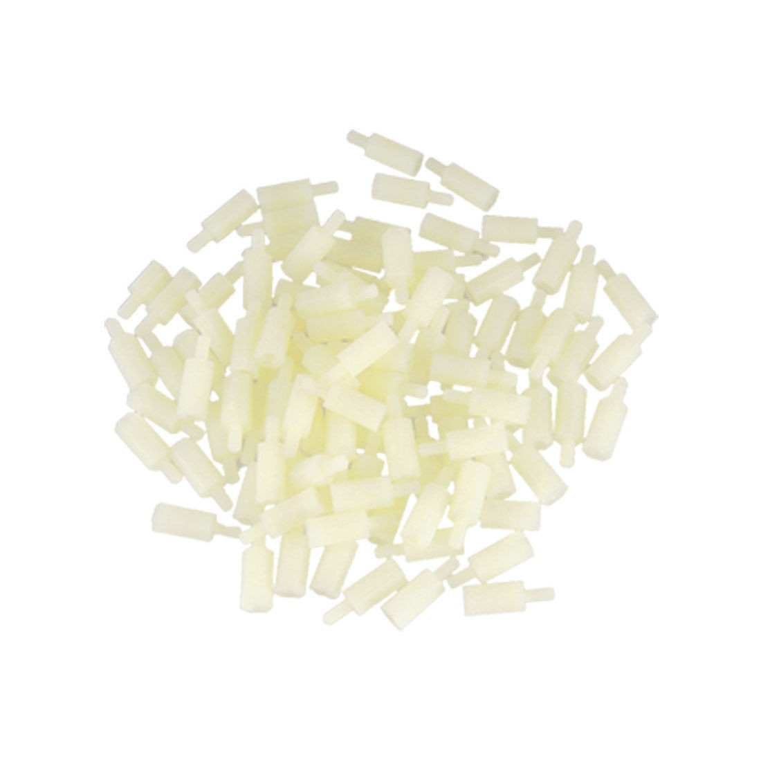 100 Pcs Motherboard Bolt 18 x 6mm Hex Threaded Standoff