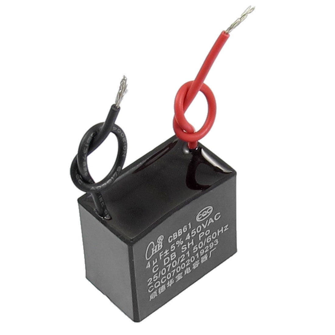 CBB61 Model 4uF AC 450V Rectangle Non Polar Motor Capacitor