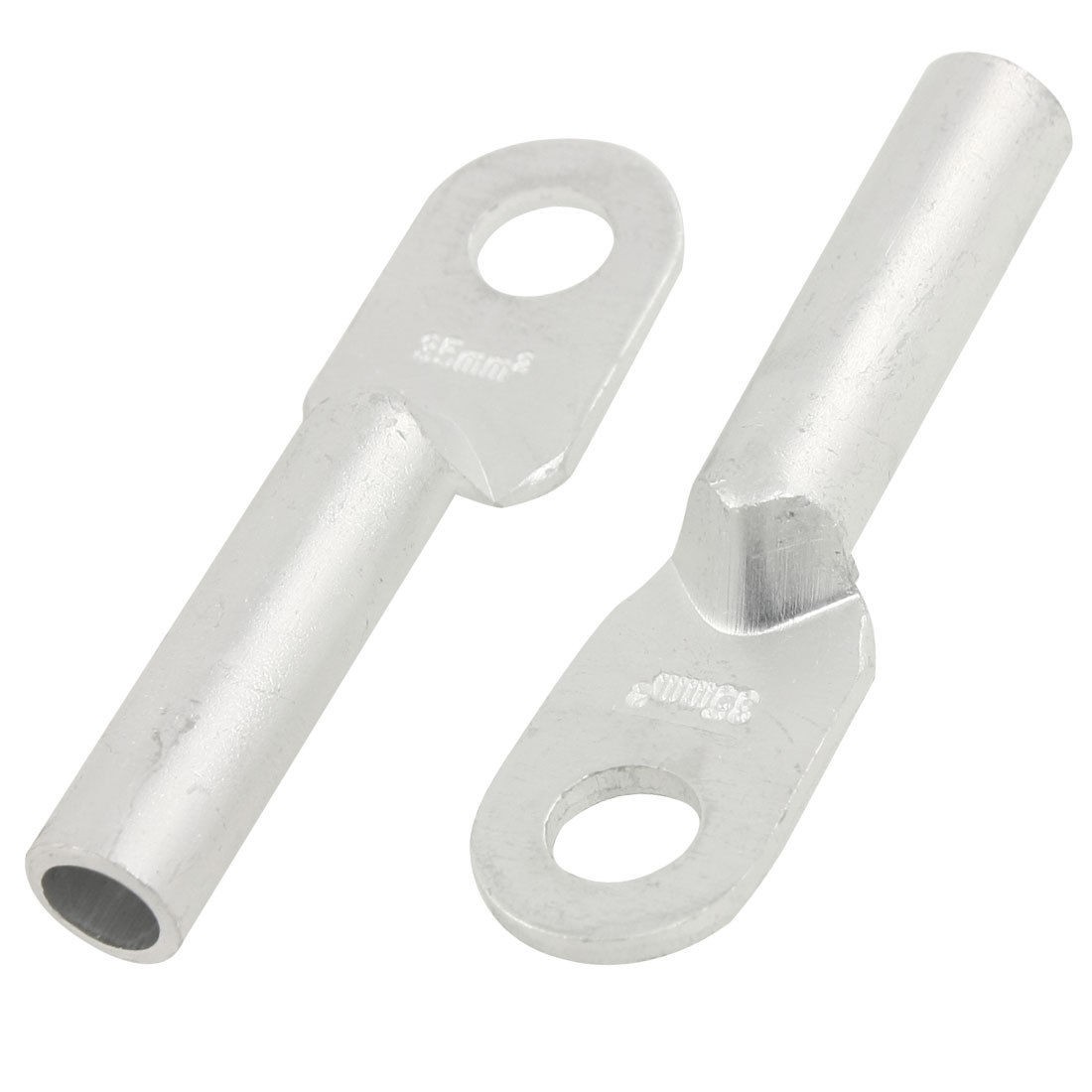 9 7mm Tube Inside Dia Ring Crimp Lug Aluminum Terminals Connector 5 Pcs