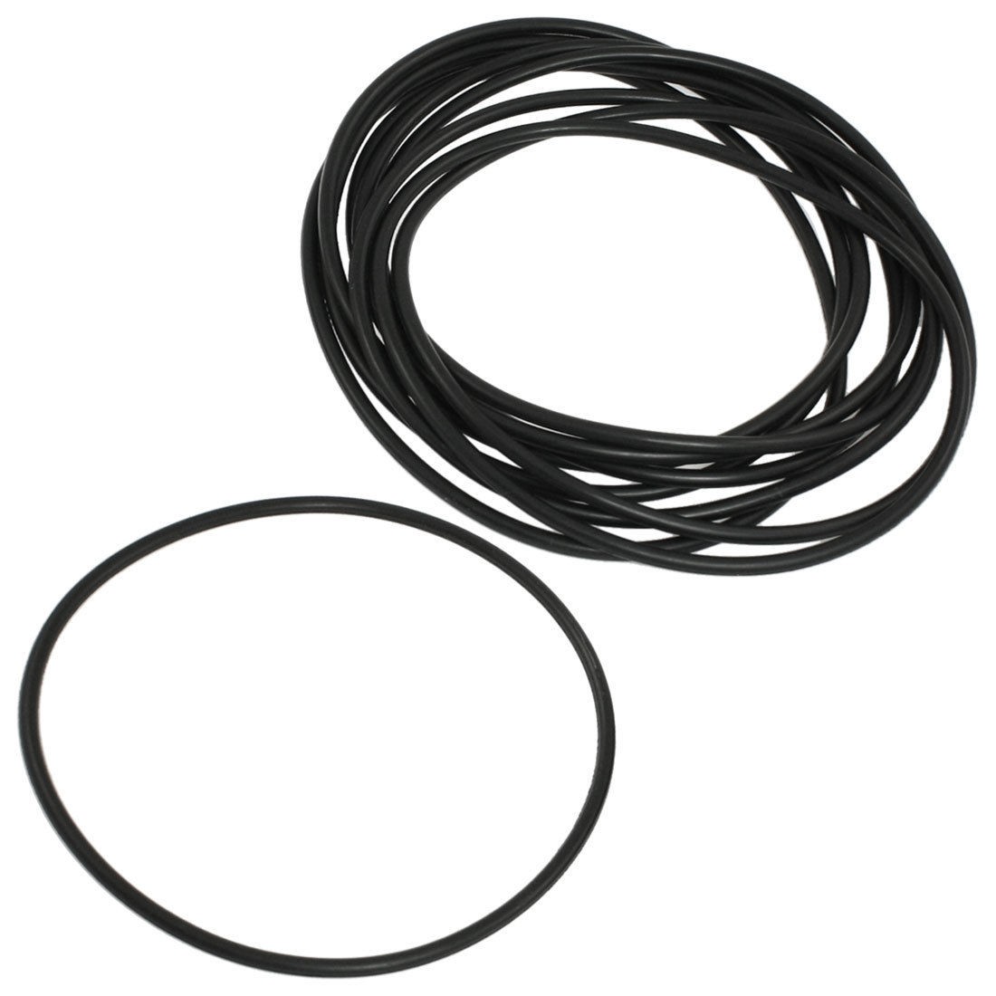 10 Pcs Black Nitrile Rubber O Ring NBR Seals Gaskets 135mm x 4mm