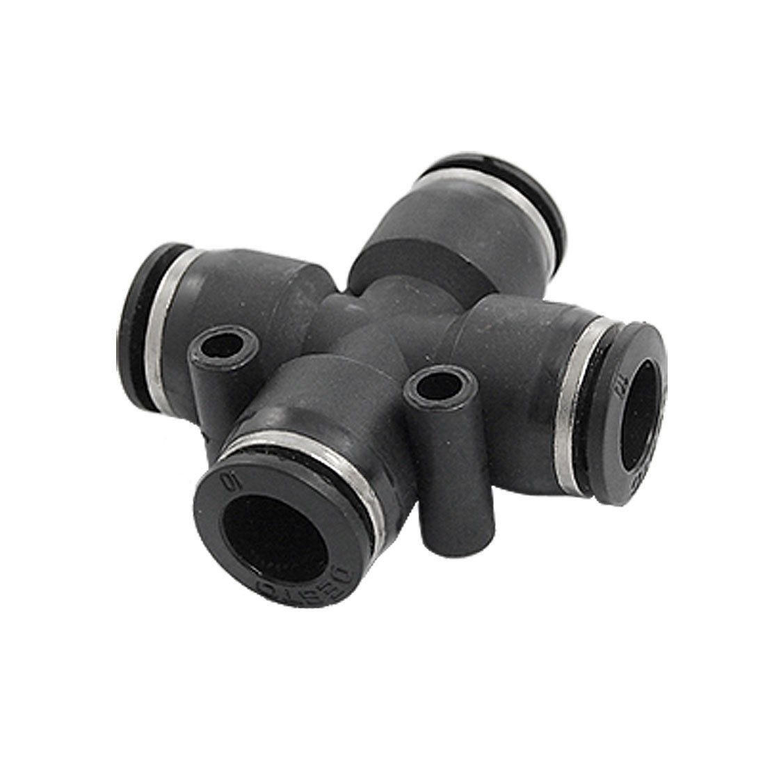 10mm 4 Ports Cross Shaped Connector Pneumatic Fittings