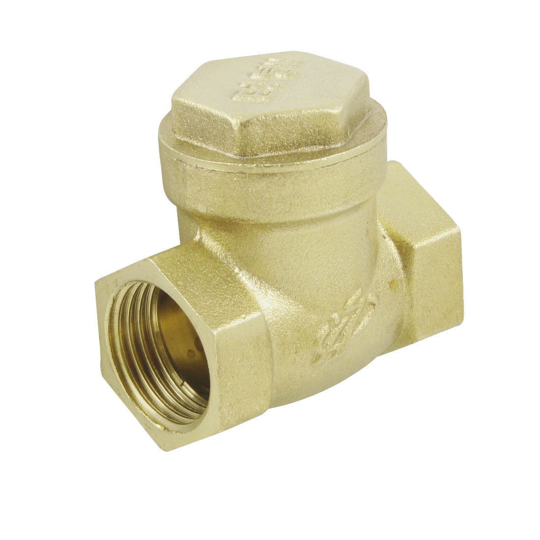 Solar Water Heater Brass Tone PT 1/2" Sewing Check Valve