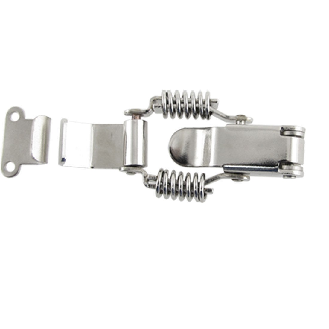 Hardware Silver Tone Draw Compression Spring 1.6" Long Latch Hasp for Case Box