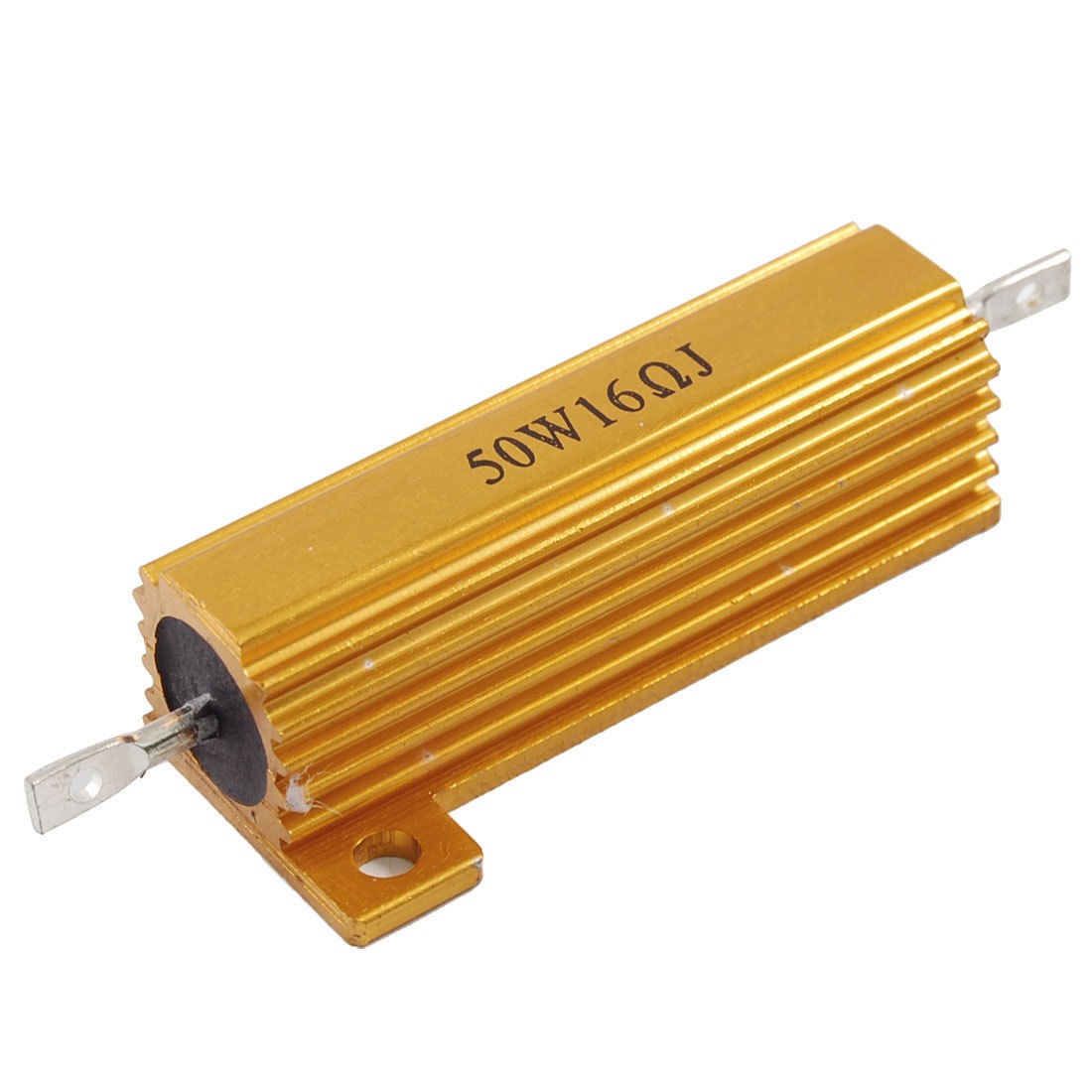 Chassis Mounted 50W 16 Ohm 5% Aluminum Case Wirewound Resistor