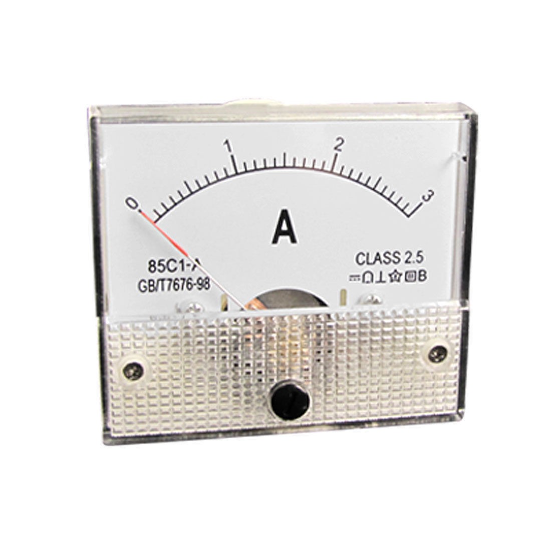Direct Current 0-3A Amperemeter Wht Analog Panel Meter