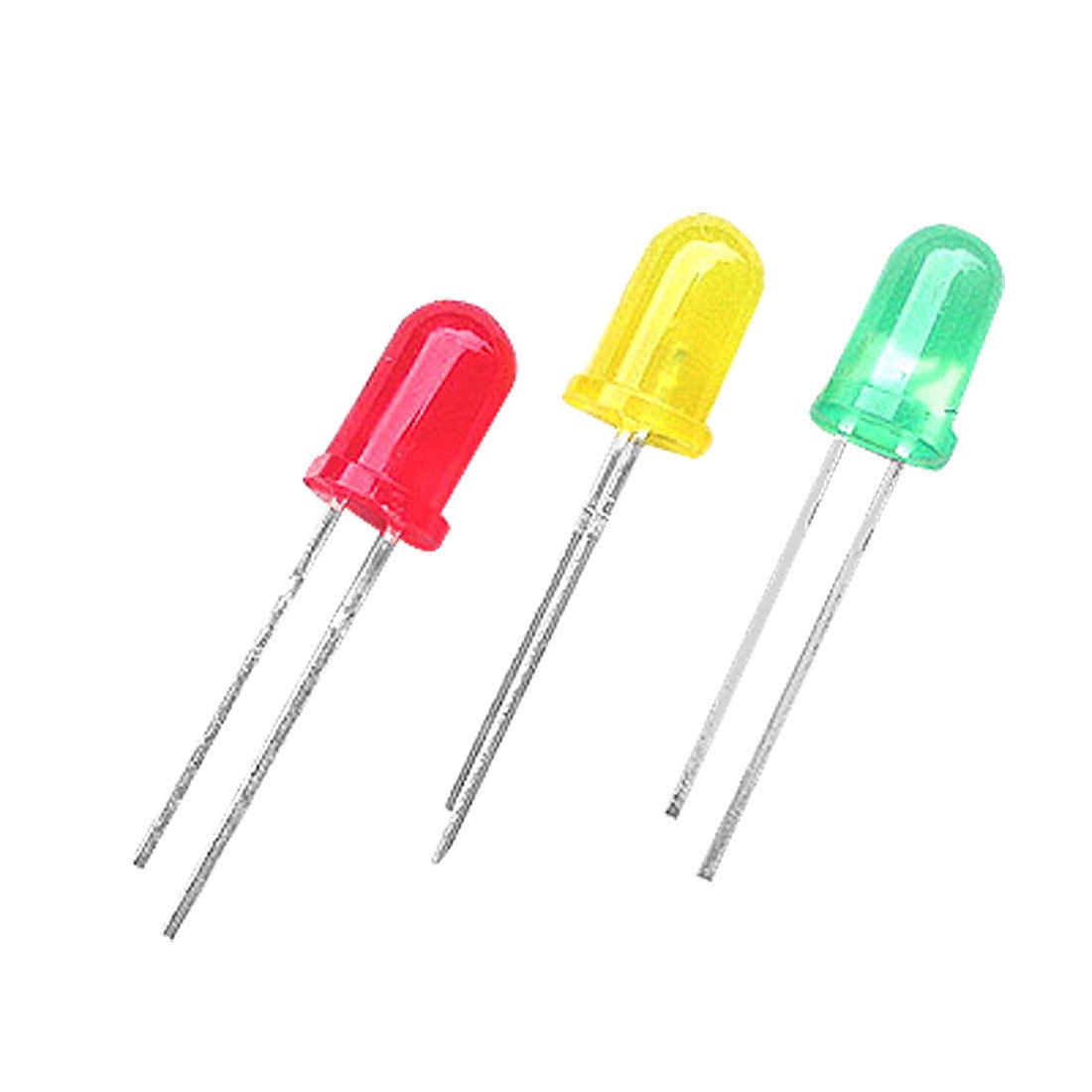 75 x 3mm Round Red Grn Yellow LED Light Emitting Diodes