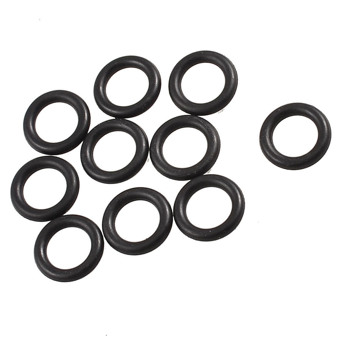 19mm x 12mm x 3.5mm Black Mechanical Rubber O Ring Oil Seal Gaskets 10 Pcs