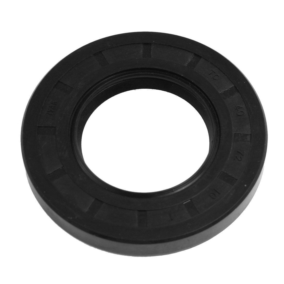 Black Nitrile Rubber Double Lip TC Oil Shaft Seal 40mm x 72mm x 10mm
