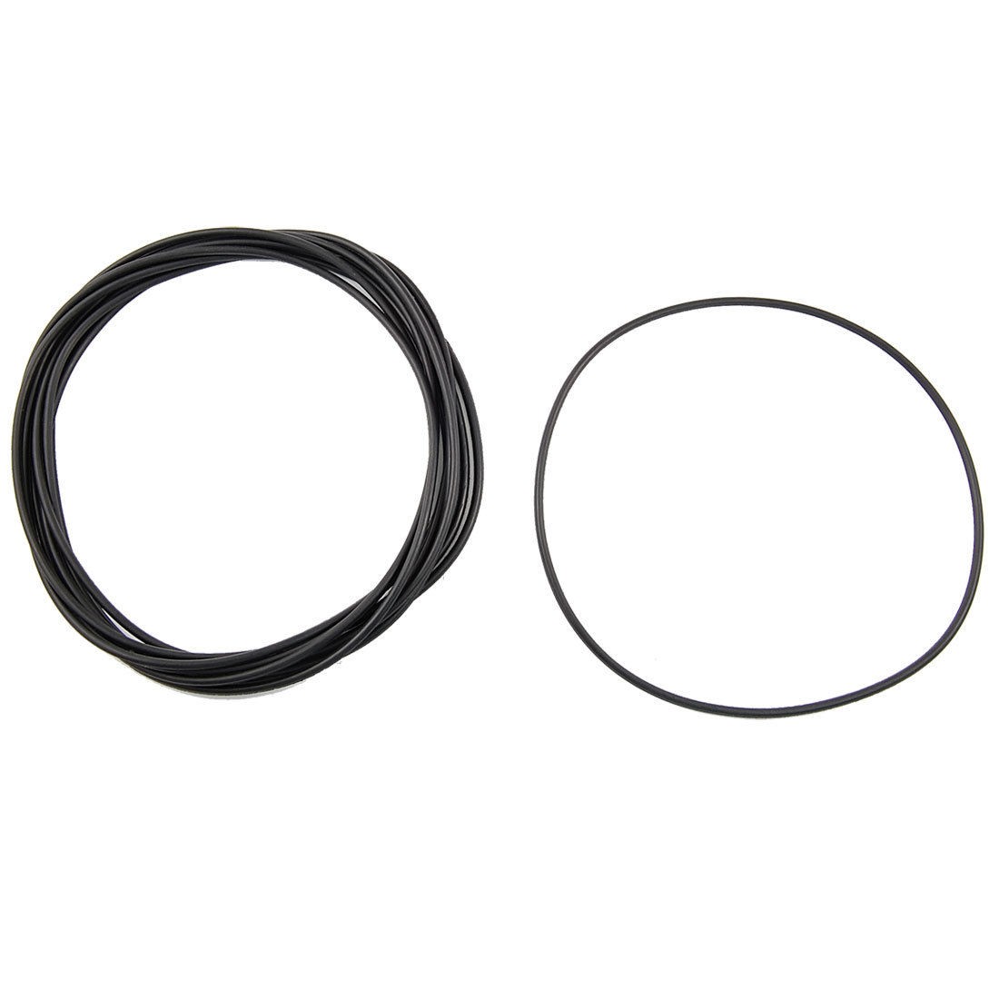 10 Pcs 150mm x 144mm x 3mm Black NBR O Rings Oil Seal Washers