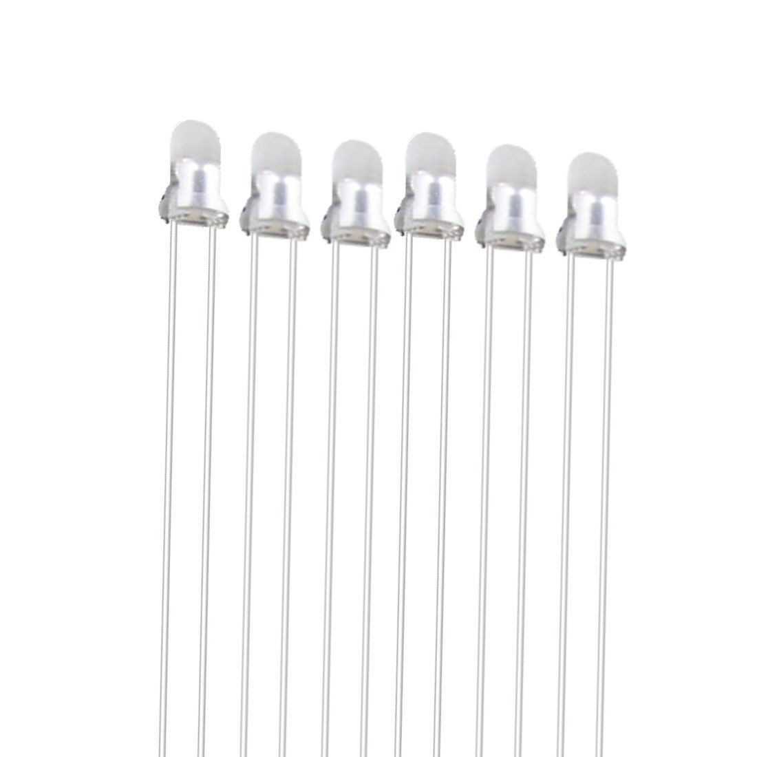 100 x 3mm Round Through Hole Purple LED Emitting Diodes