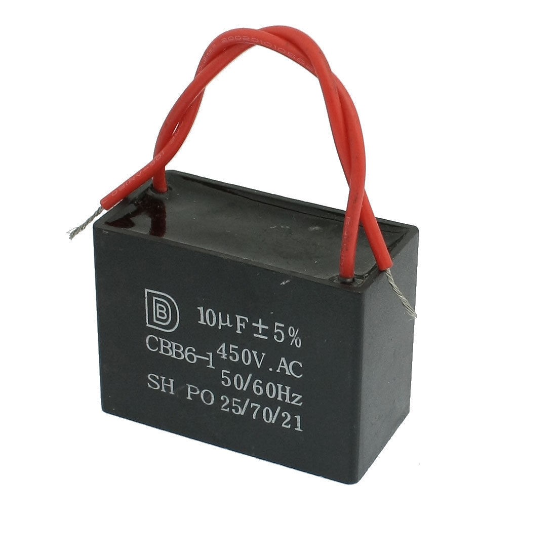 450V 10uF Polypropylene Film Ceiling Fan Motor Capacitor