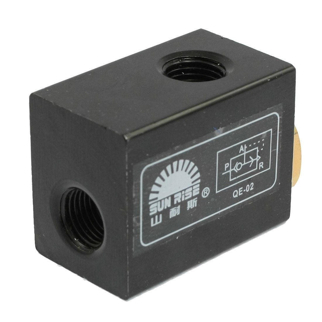 QE-02 One Way Flow G1/4" Thread Pipe Air Pneumatic Exhaust Valve