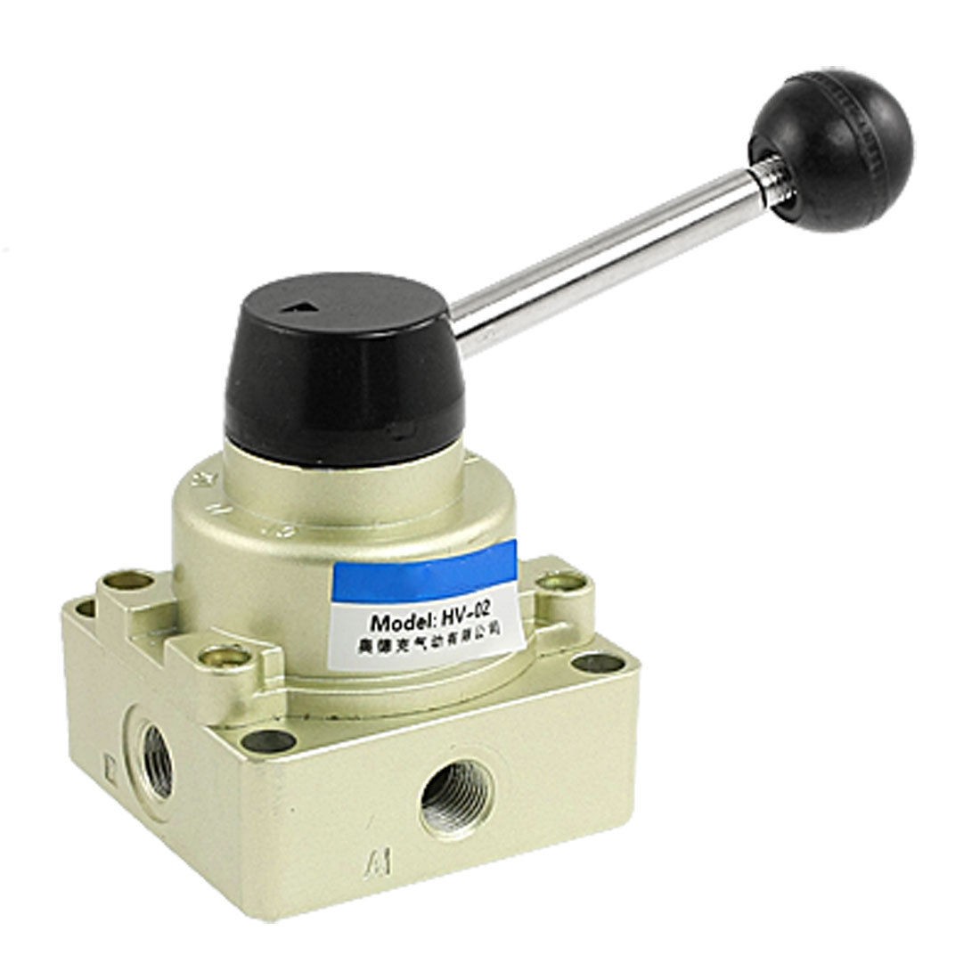 HV-02 Air Flow Control 3 Positions 4 Ways Pneumatic Hand Lever Valve