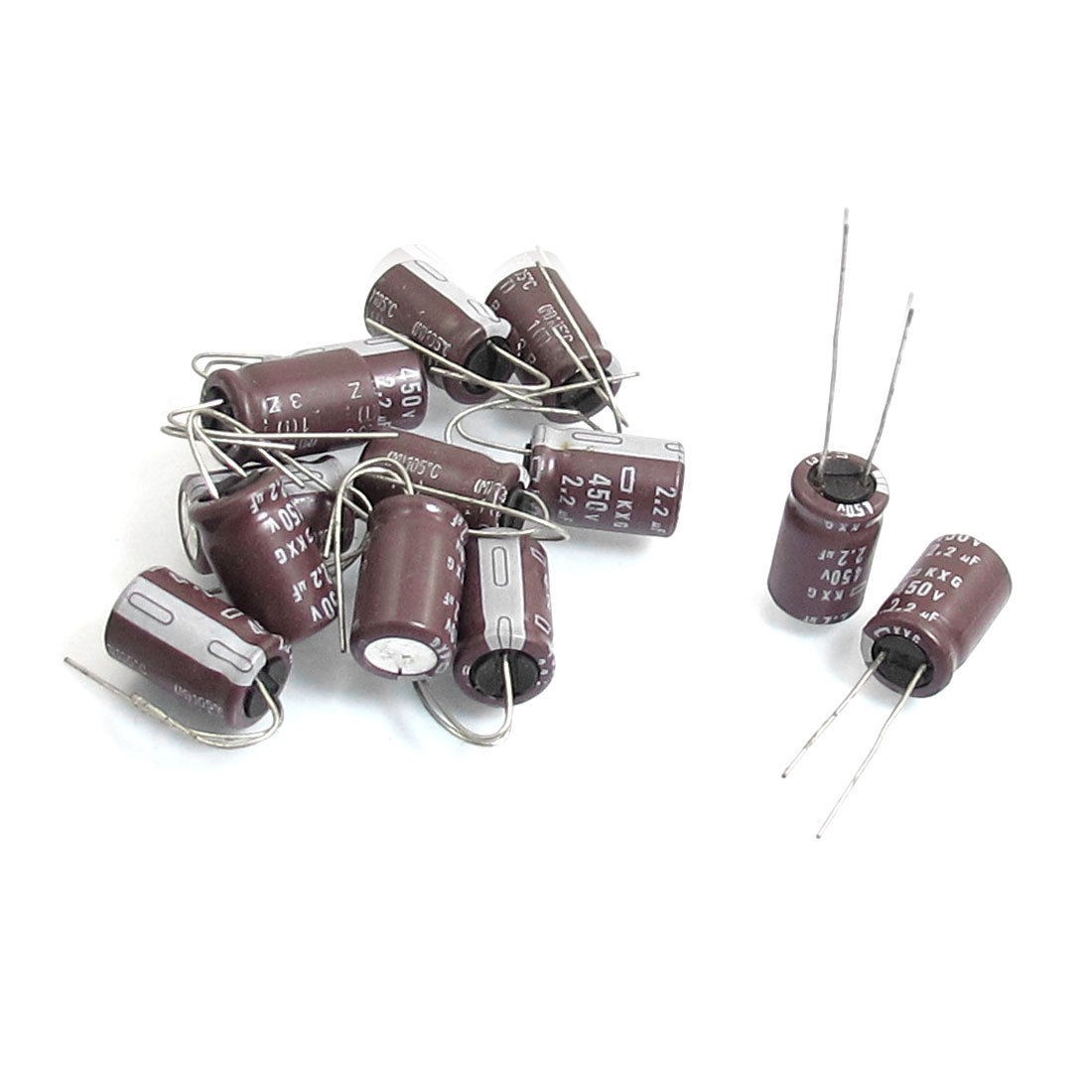 13 Pcs 2.2uF 450V Aluminum Electrolytic Capacitors 10 x 16mm