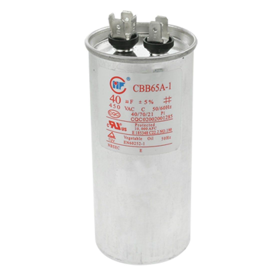 Non Polar 40uF AC 450V Motor Start Capacitor CBB65A-1 for Air Conditioner
