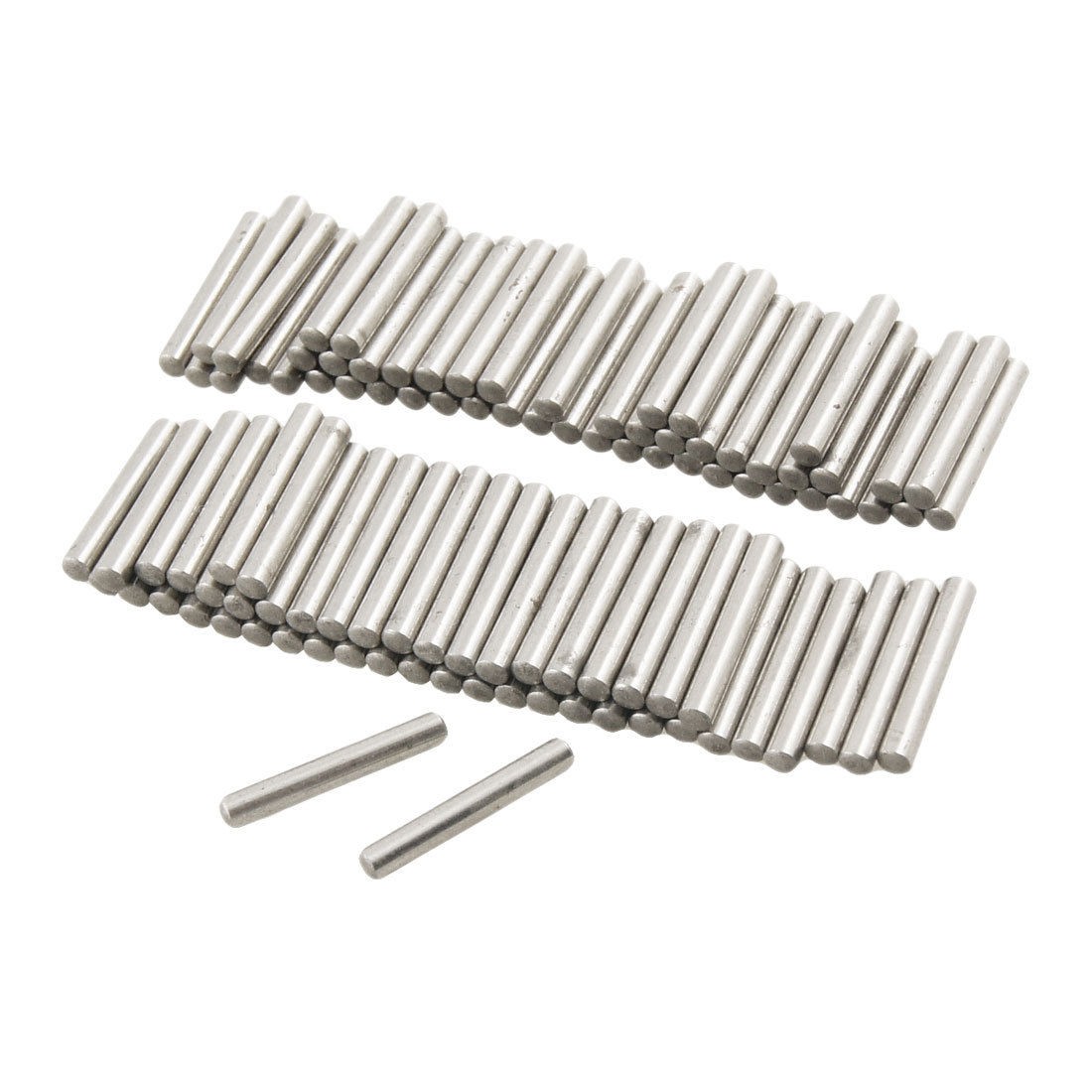 100 Pcs Stainless Steel 2.2mm x 15.8mm Cylinder Dowel Pins Fasten Elements