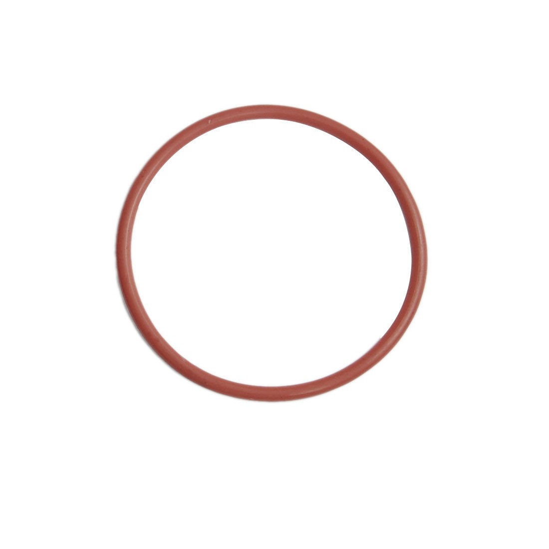 10 Pcs 48mm OD 2.5mm Thickness Dark Red Silicone O Ring Oil Seal Gasket