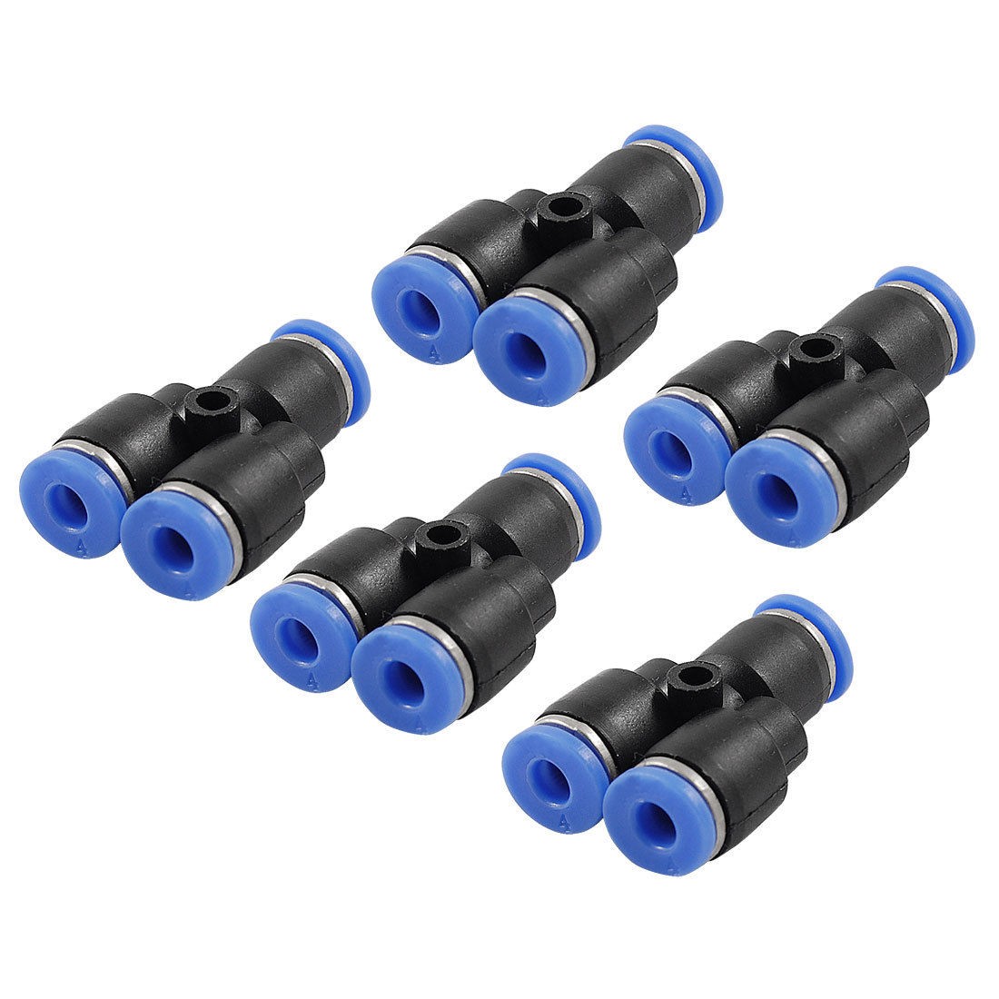 4mm Dia Y Shaped Push In Pneumatic Fittings Quick Connectors 5 Pcs