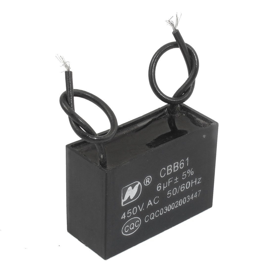 CBB61 AC 450 Voltage 6uF Air Conditioner Electric Fan Running Capacitor